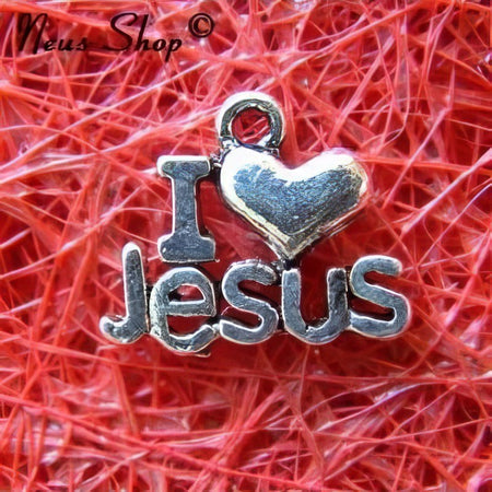Anhänger I LOVE JESUS 2 Stück
