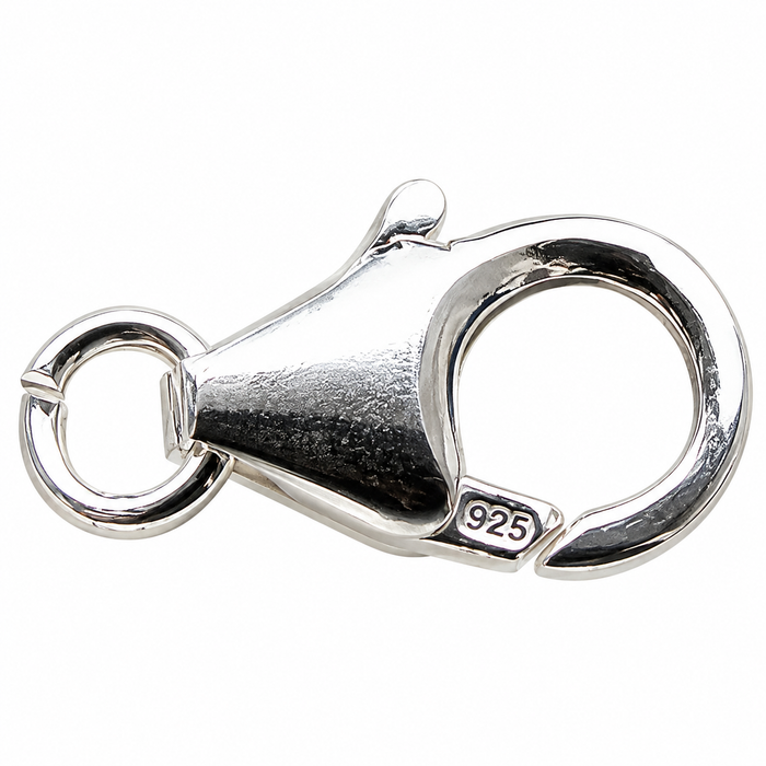 Lobster clasp 925 silver 13mm 1 piece