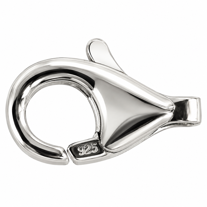 925 Sterling Silver 11mm Lobster Clasp, 1 piece