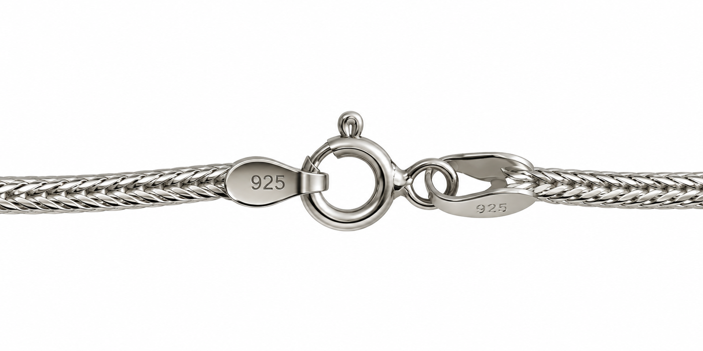 Chaîne serpent plate 2,3 mm Ø argent sterling 925 env. 41 cm
