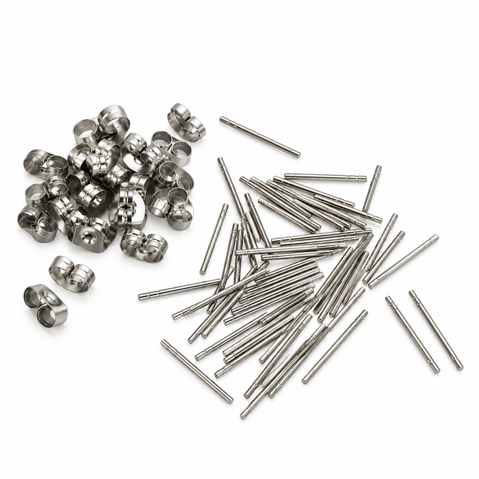50 pairs of surgical steel stud earrings 1.5cm