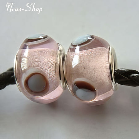 Easy style Perle Punkt rosa 1 Stück