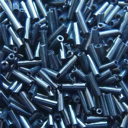 Stiftperlen Glas schwarz