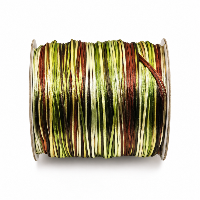 XL Satin Cord Forest 1mm round 1 roll/64m