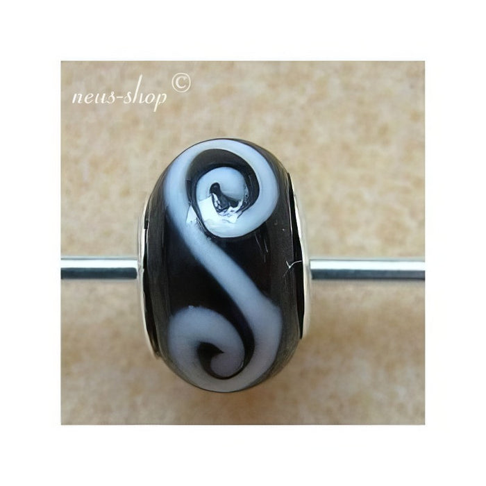 Easy style schwarz weiss Oesenperle