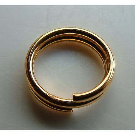 Spaltring gold 5mm 10 Stück