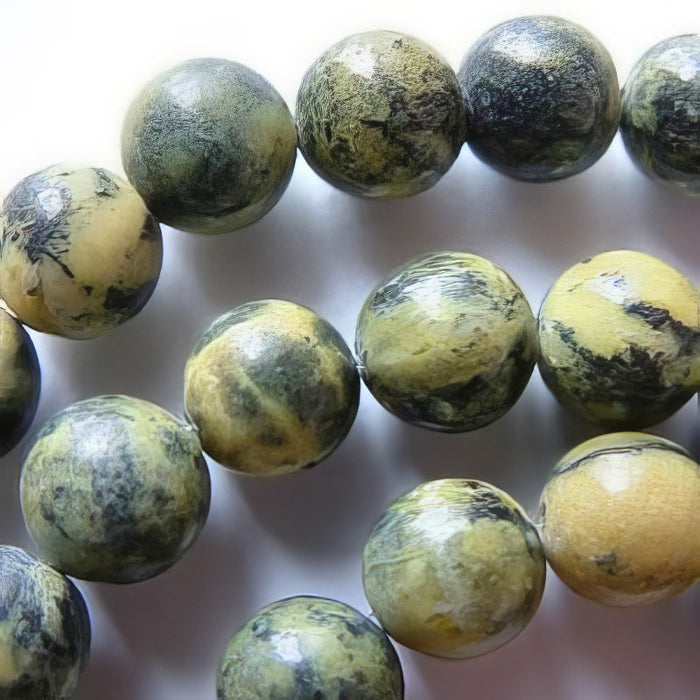 Yellow türkis 4mm 1 Strang