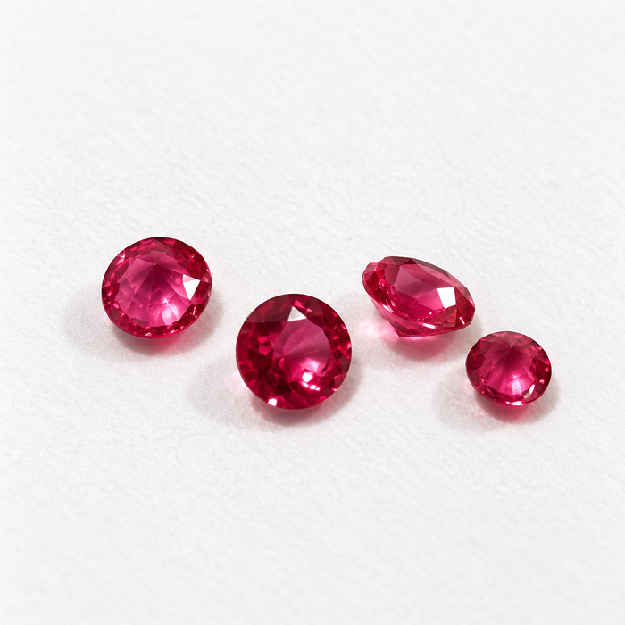 Zirkon Pink (Rubinrot) 3 mm – farbstabil bis 850 °C – 1 Stück