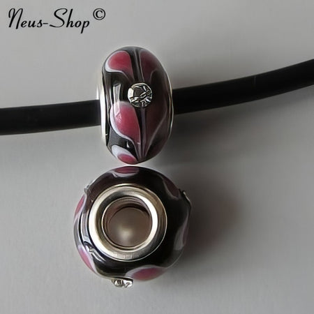 Easy style violett Rose mit Strass steinchen