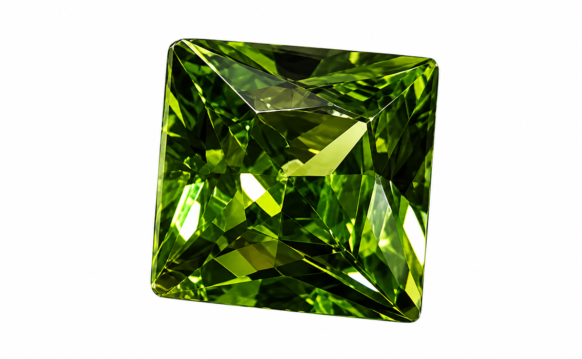Cubo di zirconia 8x8mm verde 1 pezzo 650°C termostabile