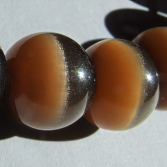 Cat's eye 6mm braun 20 Stück