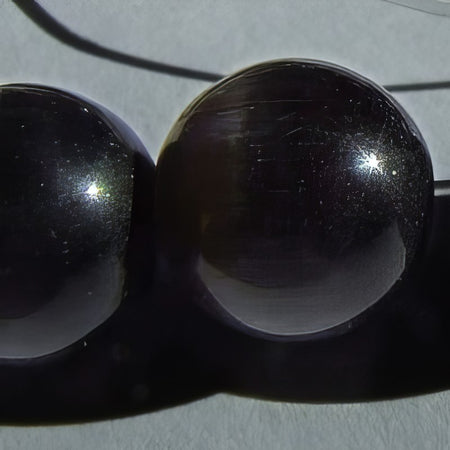 Cat's eye 6mm schwarz 20 Stück