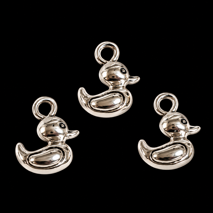 Duck charm 15x12x7mm 1 piece