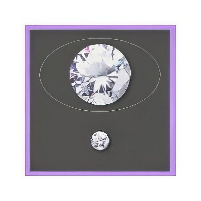 Cubic Zirkonia lavendel 4mm 650C° Farbstabiel 1 Stück