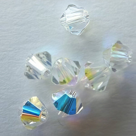 Swarovski Bicone Christall AB 6mm 12 Stück
