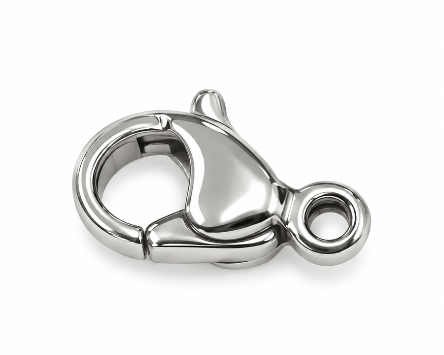 Small stainless steel carabiner 10x6.5mm 2 pieces