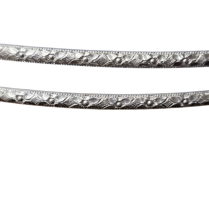 Filo sagomato 2,9x1,5 mm semitondo argento 925 1 cm