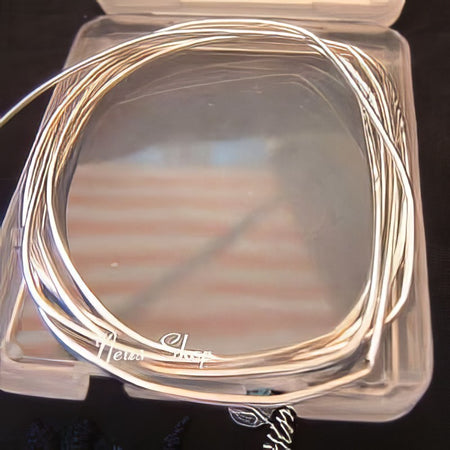 Spiraldraht/Frenchwire versilbert 1.3mm ca. 75cm