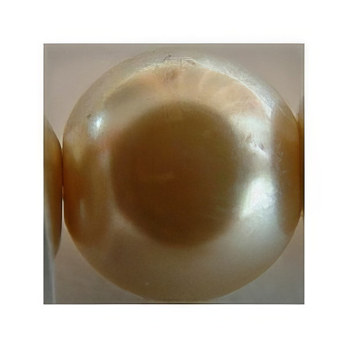 Glasperle sand Perlenschimmer 6mm  20Stück