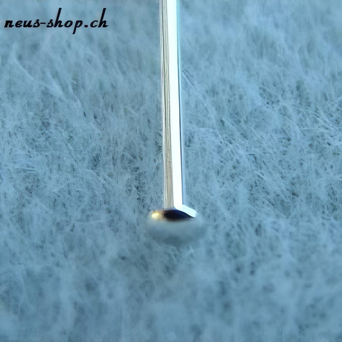 Stift mit Kopf sterling silver 38mm/0,64 mm 10 Stück