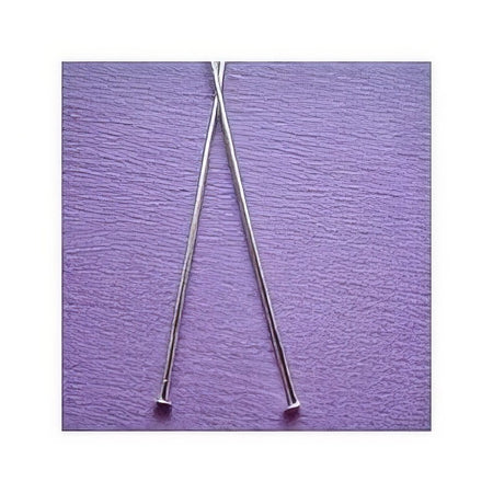 XL Stift mit Kopf versilbert 100x0.7mm 100 Stück