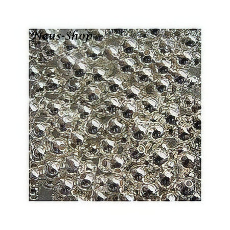 Metallperle versilbert 6 mm 10 Stück