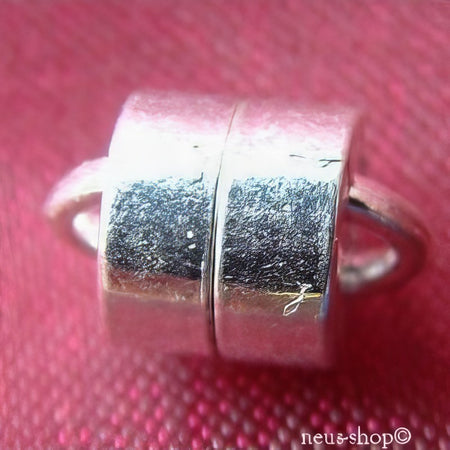 Magnetverschluss silber 8x6mm klein aber OHO  1 Stück