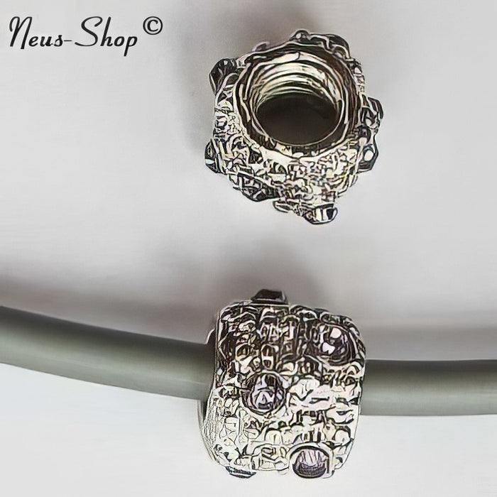 Easy style Metallperle Midnight Strass lavendel 1 Stück