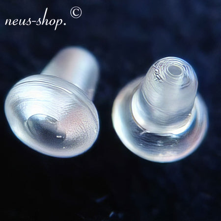 XL Ohrstecker Hinterteil 1* Gummi 100 Stück