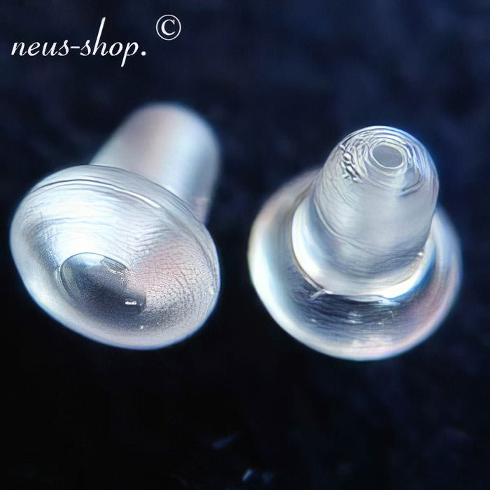 XL Ohrstecker Hinterteil 1* Gummi 100 Stück
