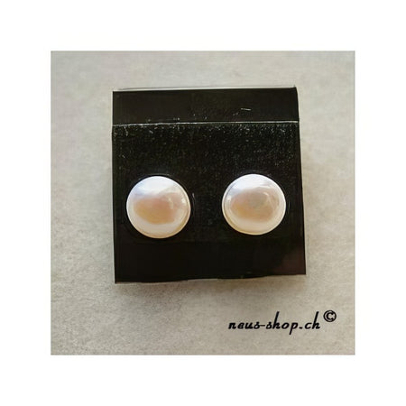 Perlenohrringe 8mm weiss 925 Silber