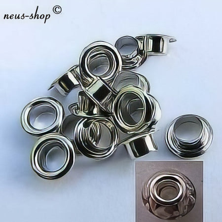 XL Easy-Style Hülsen Platinfarben 5mm 11gr.= ca.100 Stück