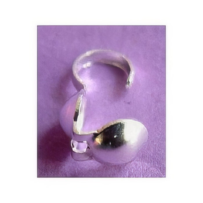 Quetschkalotte silber offene Öse 4mm 100 Stück