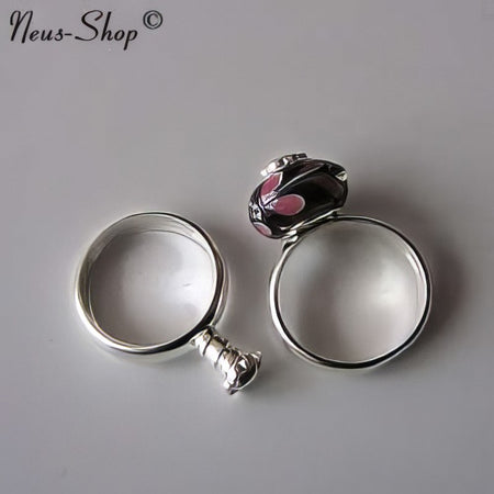 Wechselring versilbert Nr 8# 1 Stück