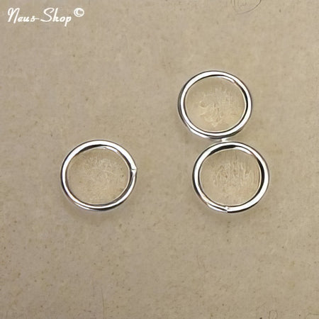 XL Ring versilbet offen Stark 10mm 100 Stück