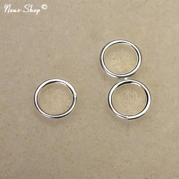 XL Ring versilbet offen Stark 10mm 100 Stück