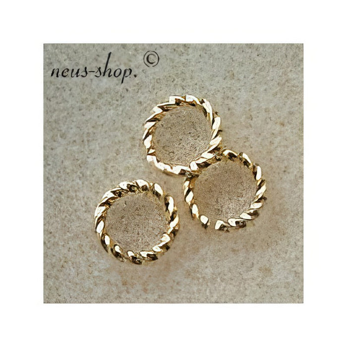 Ringli Twist offen 10mm gold 10 Stück