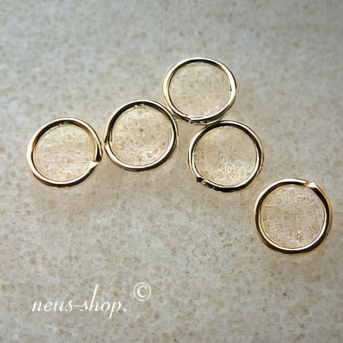 XL Ring vergoldet offen Stark 10mm 100 Stück