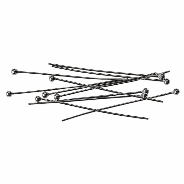 Stift mit 2mm Tropfen sterling silver 30mm/0.5mm  10 Stück