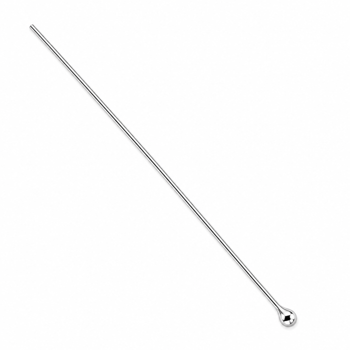 Perno con goccia in argento sterling 38 mm/0,64 mm, 10 pezzi