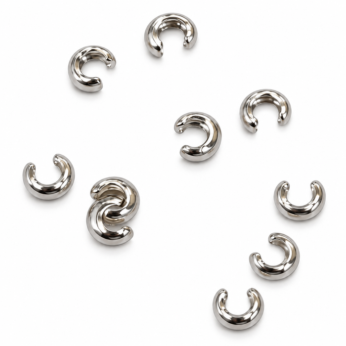 Coprifilo 3mm argento 925 10 pezzi