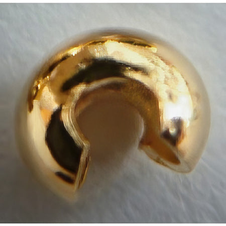 XXL Stülpperle 4mm gold 500 Stück
