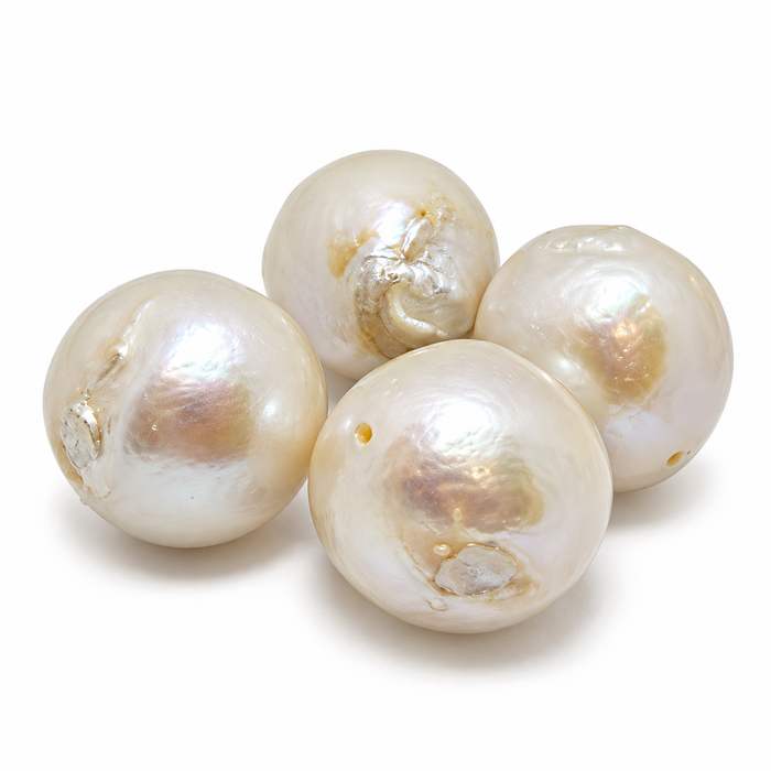 Perla d'acqua dolce bianco crema 15-16mm 1 pezzo