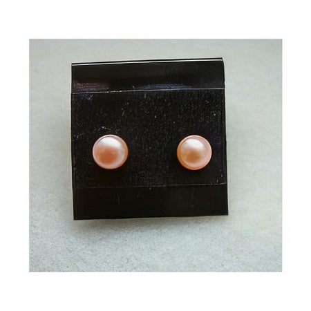 Perlenohrringe 6mm peche