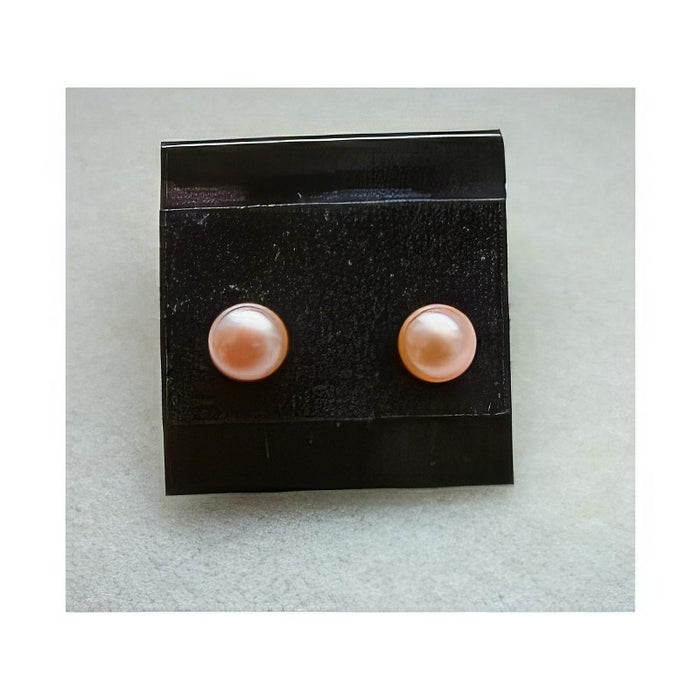 Perlenohrringe 6mm peche