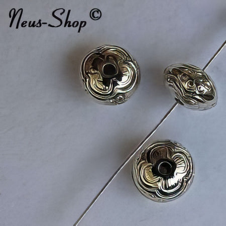 Venezia 10x7mm  PL versilbert 10 Stück