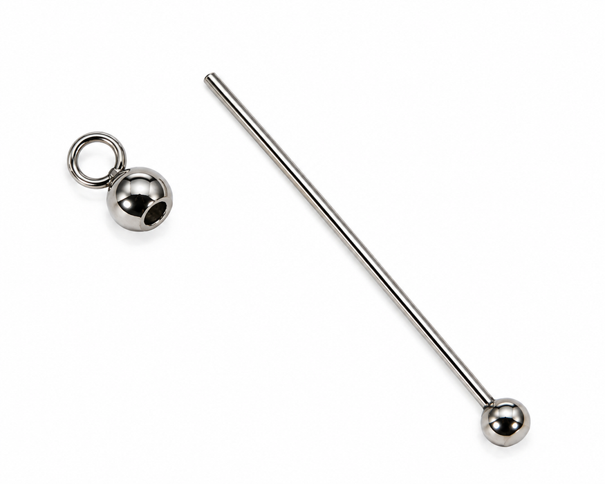 Ciondolo intercambiabile "Sfera" in acciaio inox 54mm x 1,5mm 1 pezzo