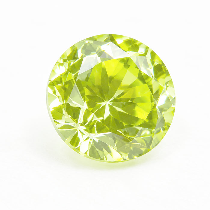Zircone vert clair 4 mm "Sertissage à froid uniquement" 1 pièce