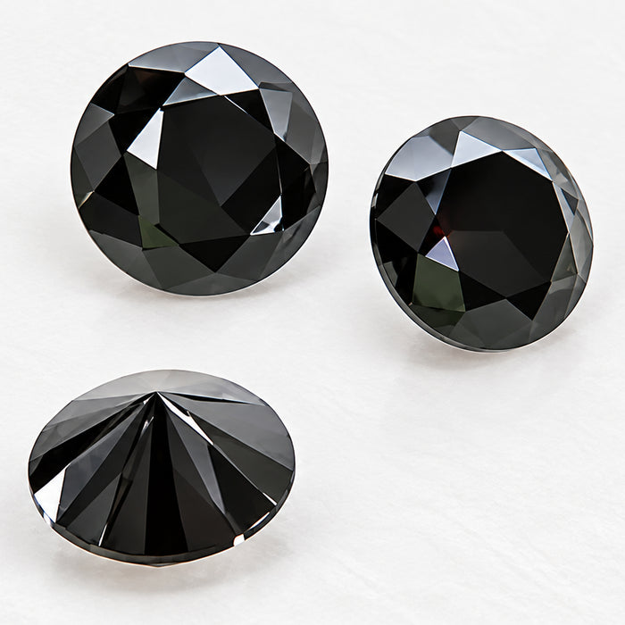 Zircon noir Jet 2 mm jusqu'à 650 °C couleur stable 1 pc