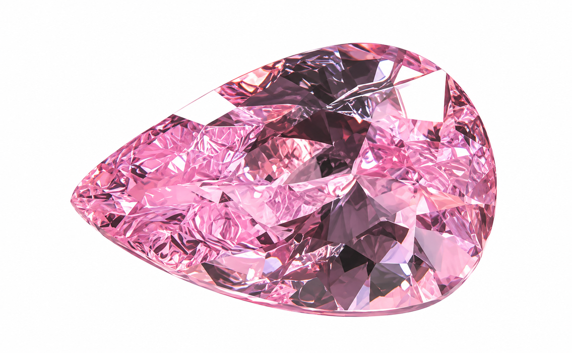 Goutte en zircone rose 5x3mm, résistante à la chaleur jusqu'à 650°C, 1 pièce